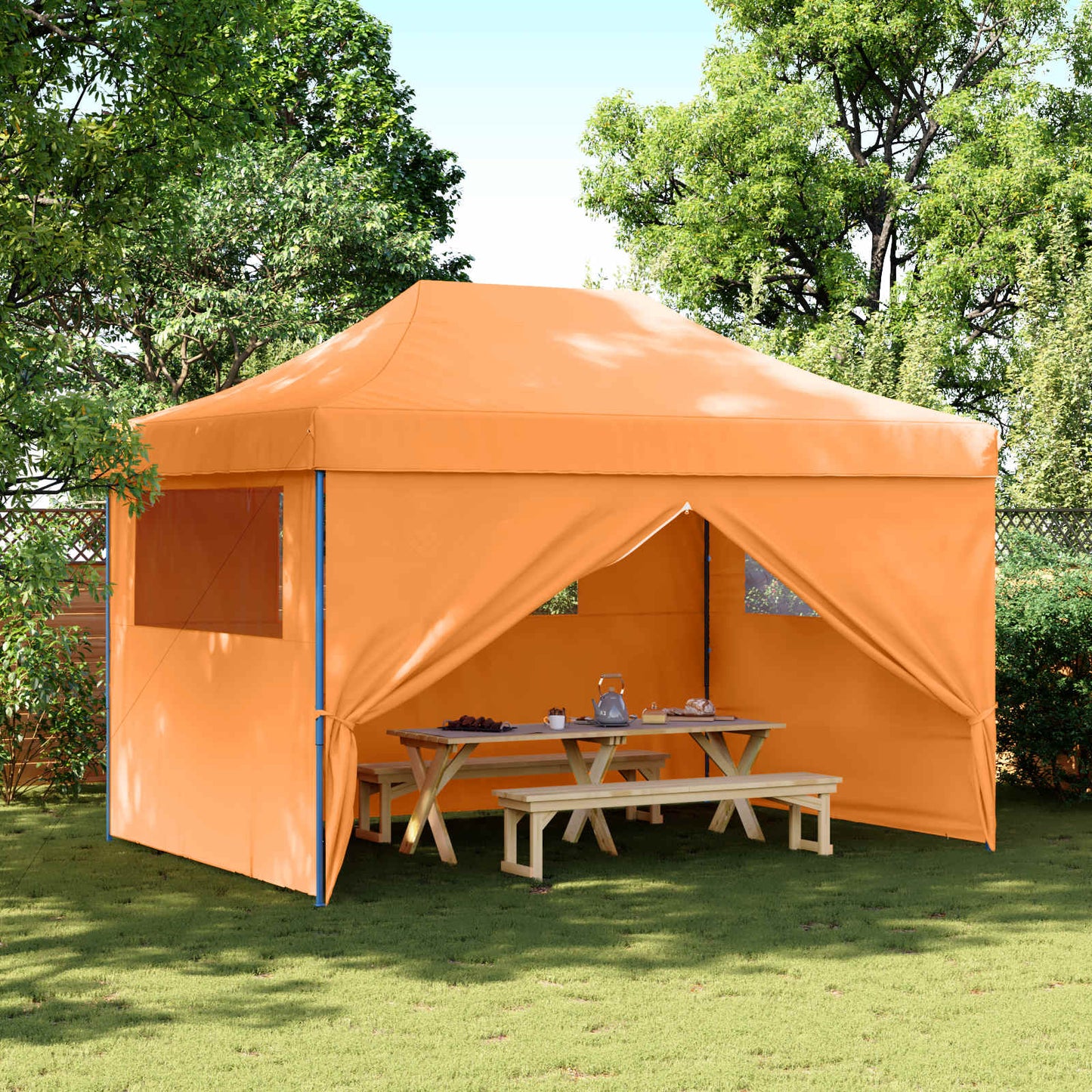 Tenda Party Arancione 279 x 410 x 315 cm Tessuto Oxford