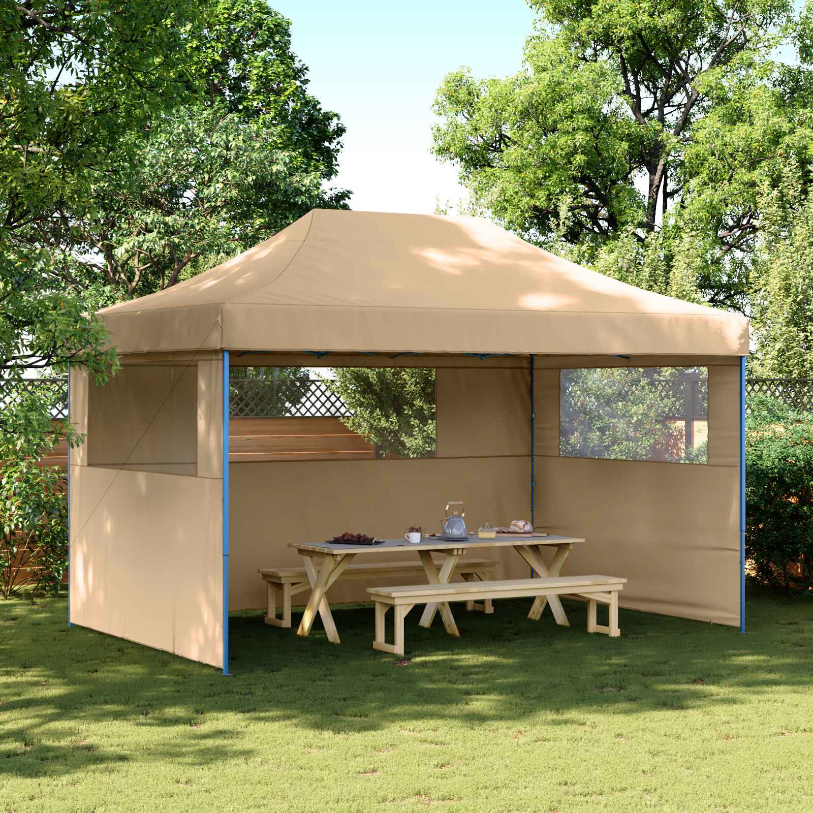 Tenda Party Beige 292 x 440 x 315 cm Tessuto Oxford | homemem39