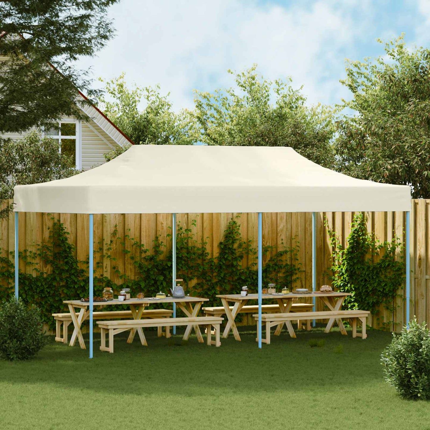 Tenda Party Crema 291 x 580 x 315 cm Tessuto Oxford | homemem39