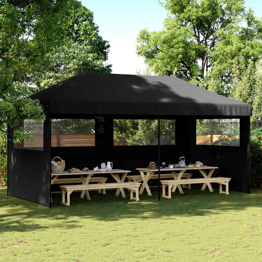 Tenda Party Nero 292 x 580 x 315 cm Tessuto Oxford | homemem39