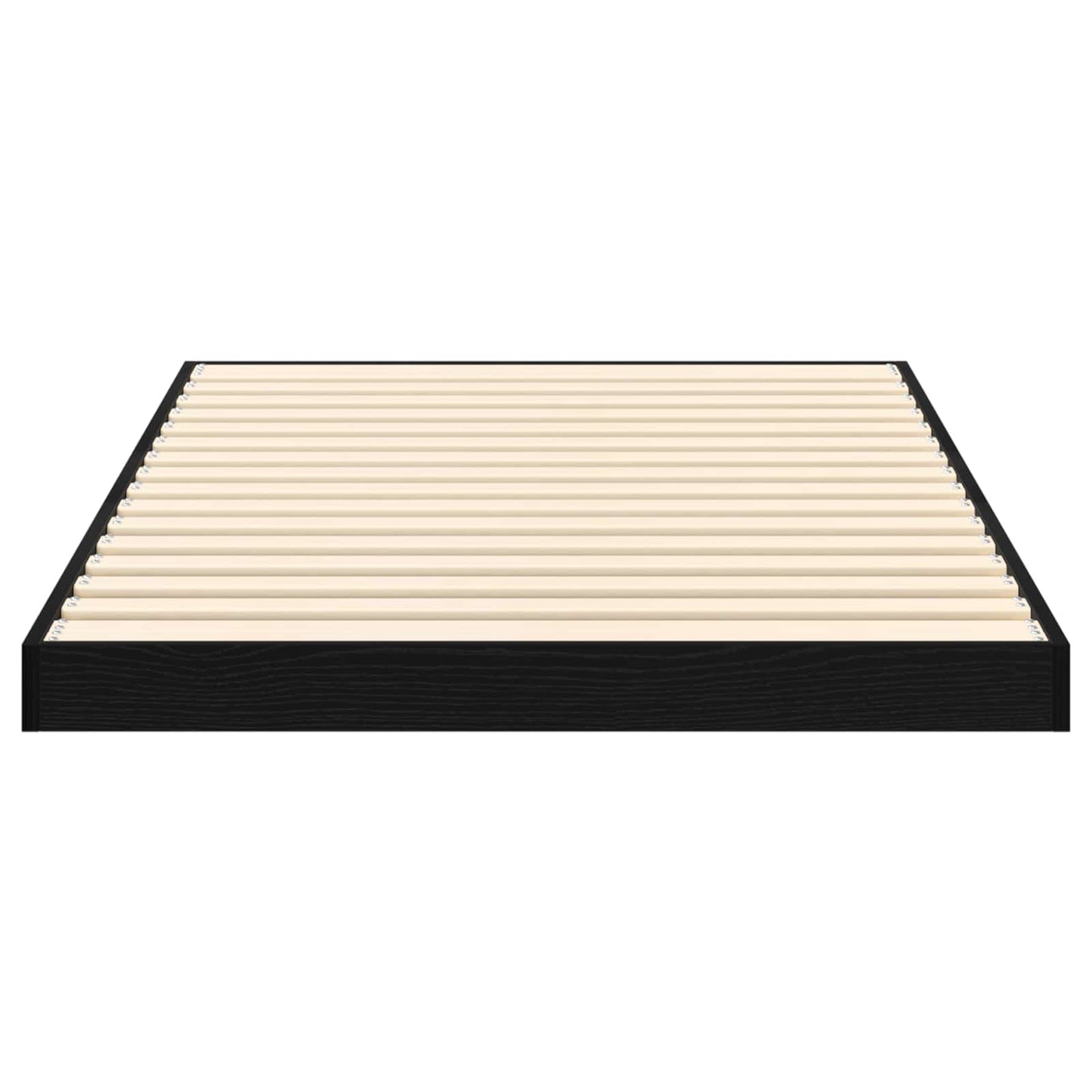 Struttura letto a terra Rovere Nero 75 x 190 cm | homemem39