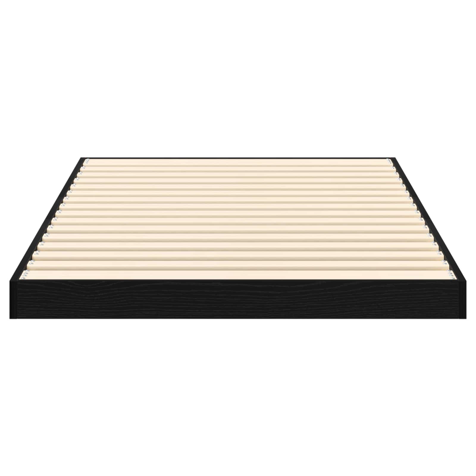 Struttura letto a terra Rovere Nero 75 x 190 cm | homemem39