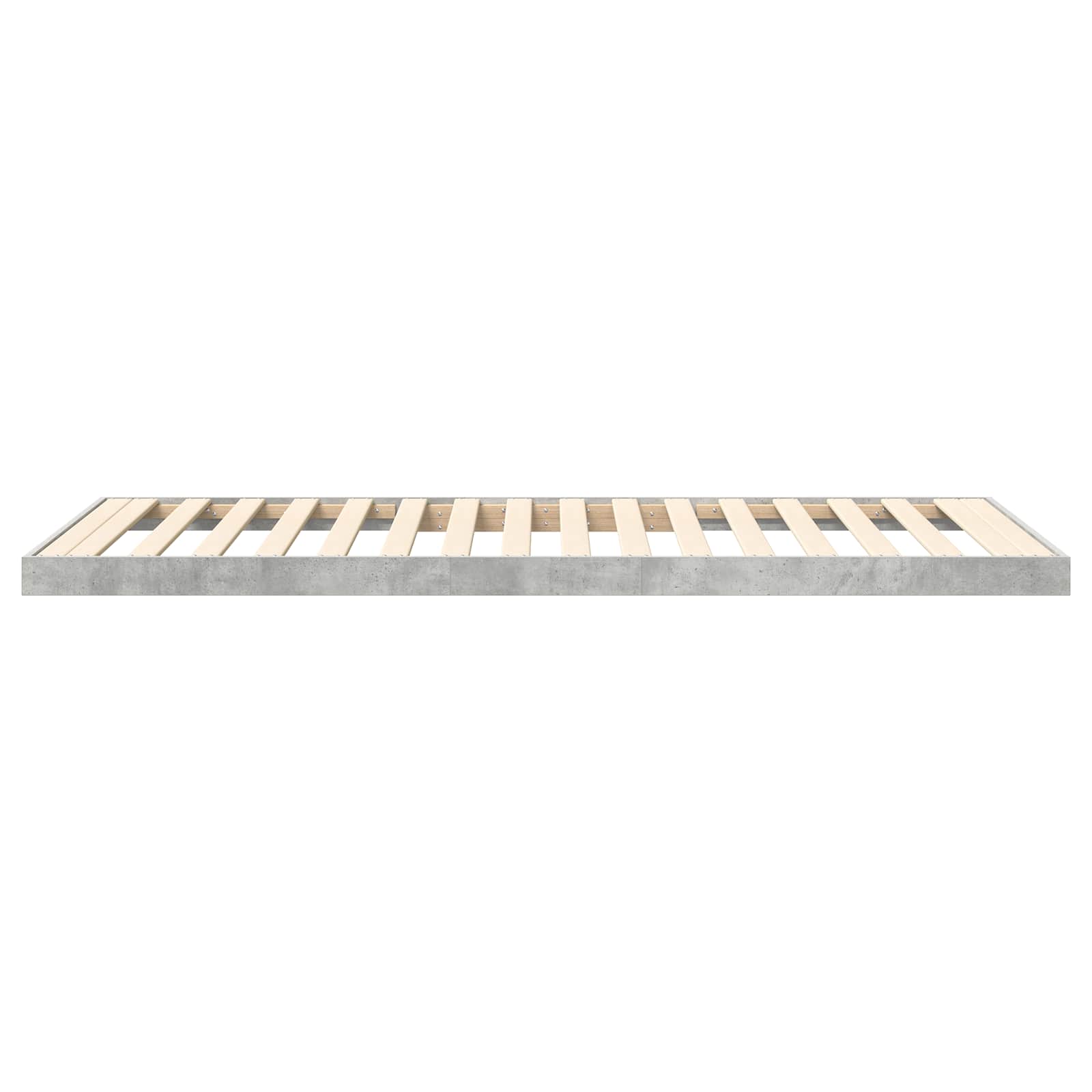 Struttura letto a terra Grigio cemento 75 x 190 cm | homemem39