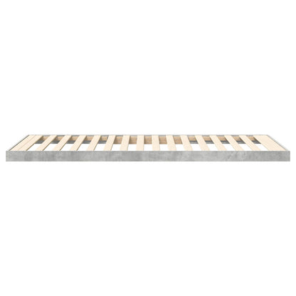 Struttura letto a terra Grigio cemento 75 x 190 cm | homemem39