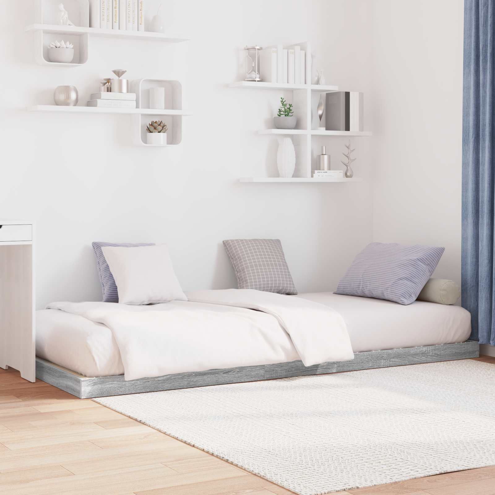 Struttura letto a terra Sonoma 75 x 190 cm Legno multistrato | homemem39
