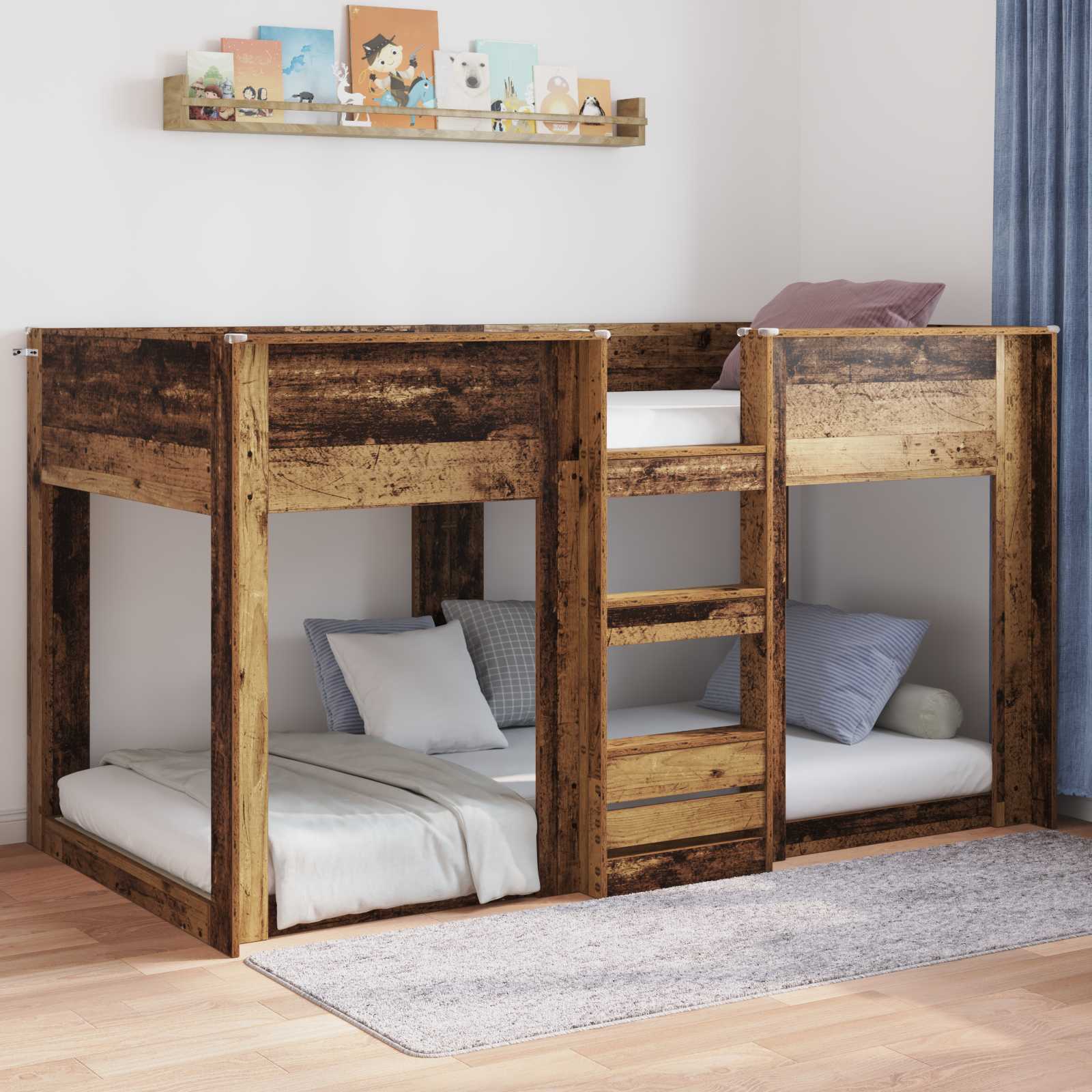 Struttura letto a terra Legno vecchio 75 x 190 cm | homemem39