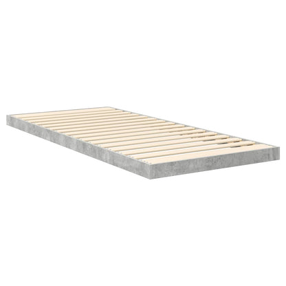 Struttura letto a terra Grigio cemento 90 x 190 cm | homemem39
