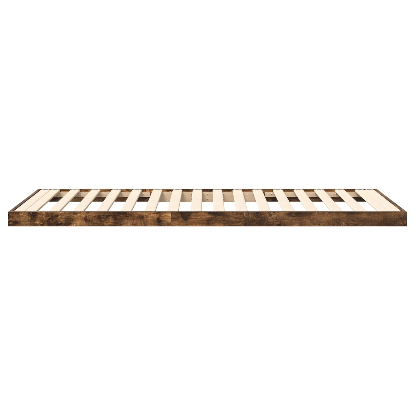 Struttura letto a terra Rovere fumé 90 x 190 cm