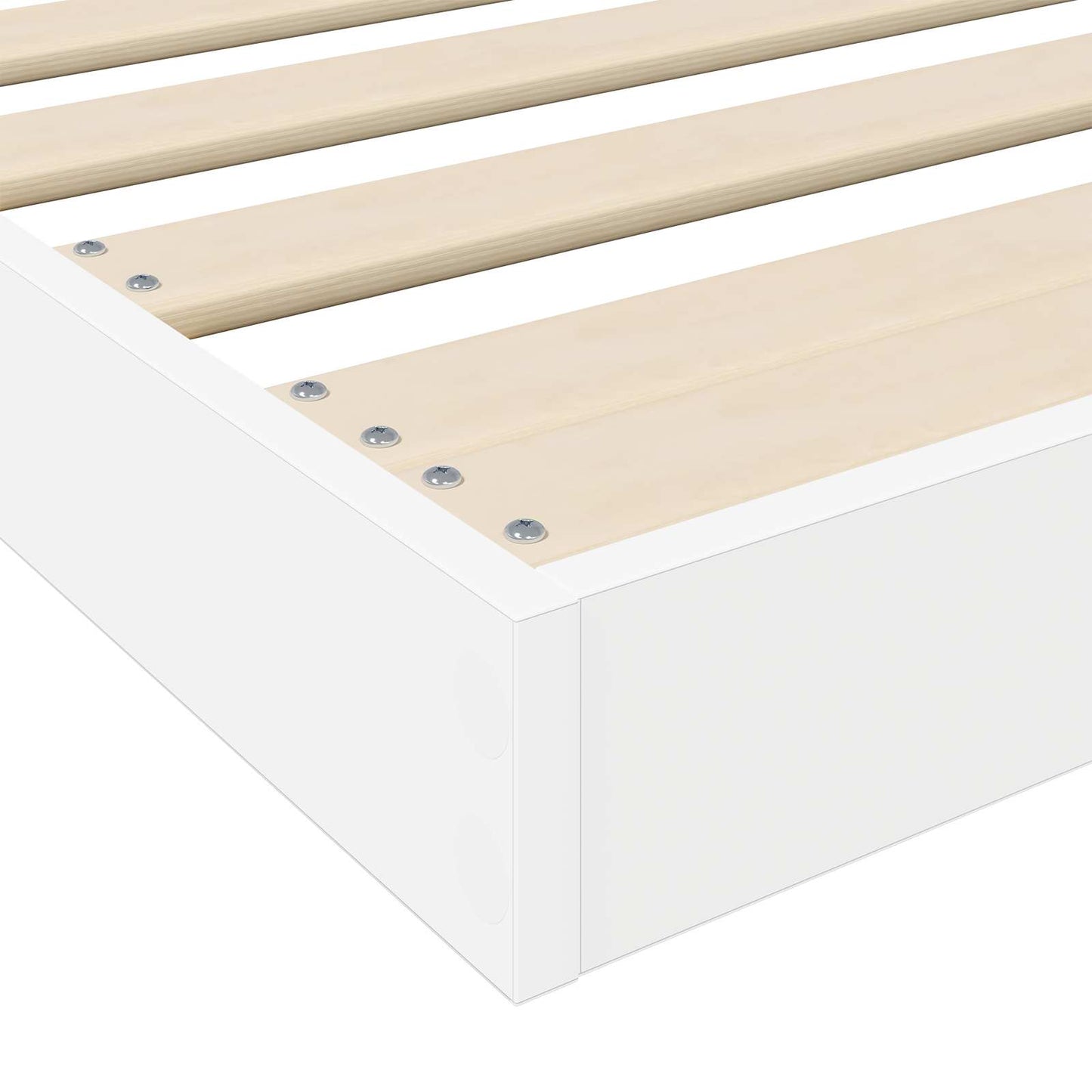 Struttura letto a terra Bianco 80 x 200 cm Legno ingegnerizzato
