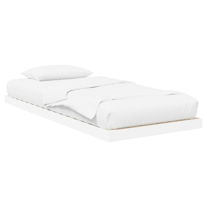 Struttura letto a terra Bianco 80 x 200 cm Legno ingegnerizzato