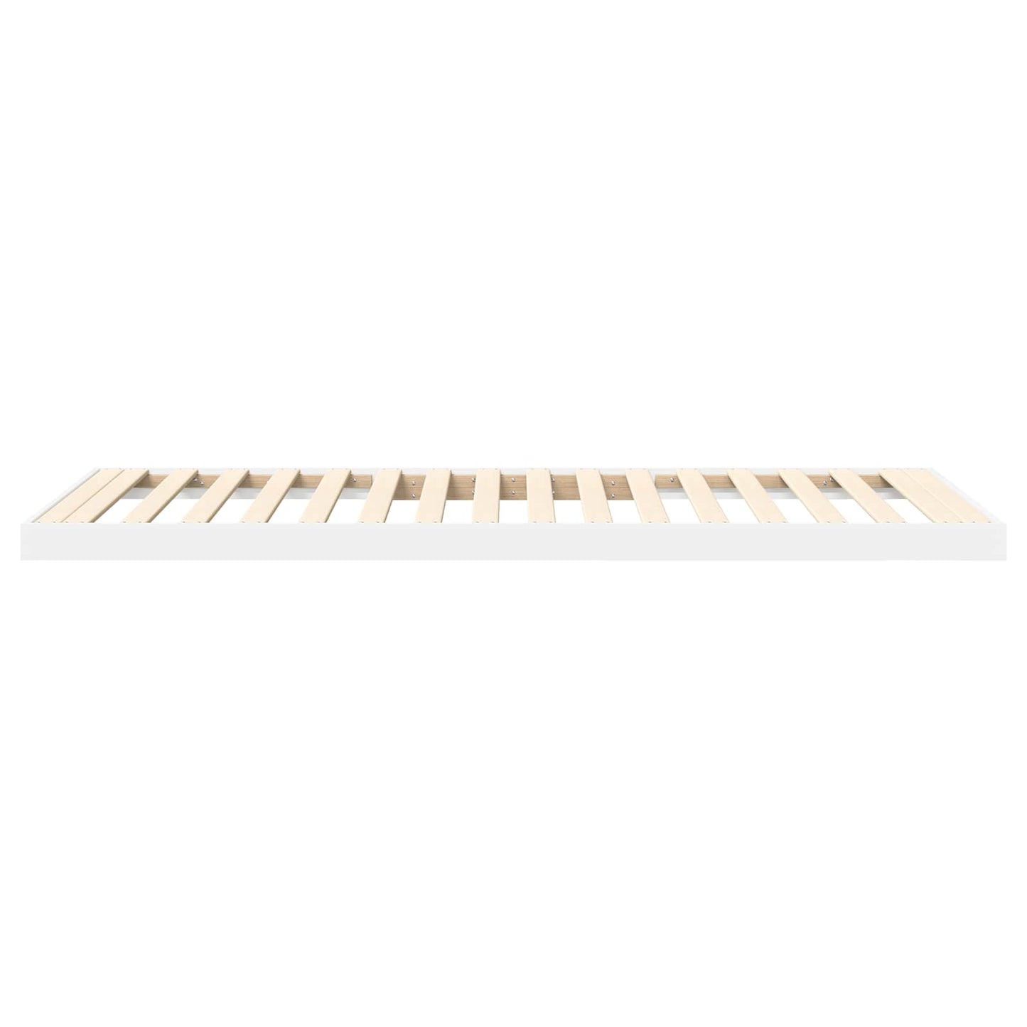 Struttura letto a terra Bianco 80 x 200 cm Legno multistrato | homemem39