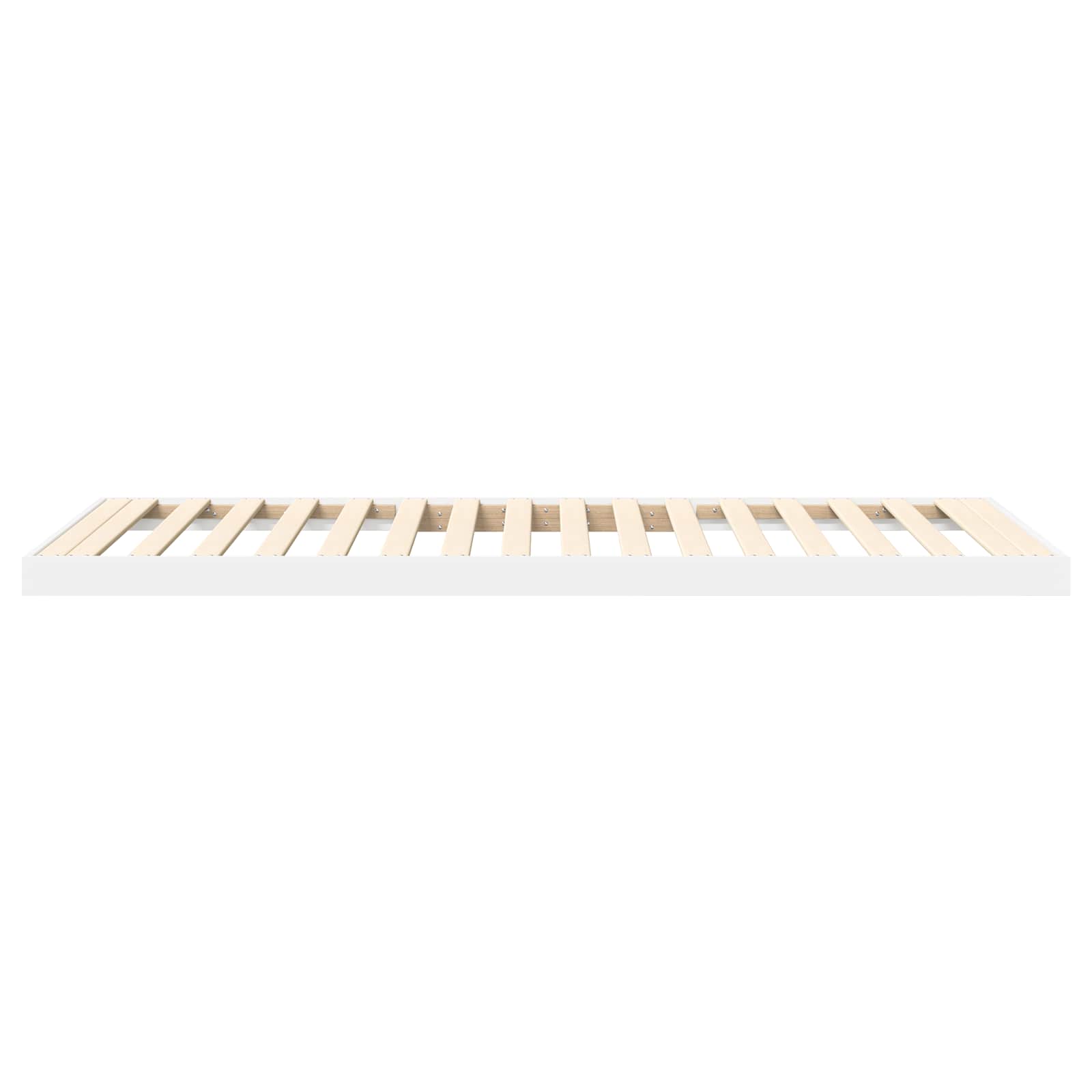Struttura letto a terra Bianco 80 x 200 cm Legno multistrato | homemem39