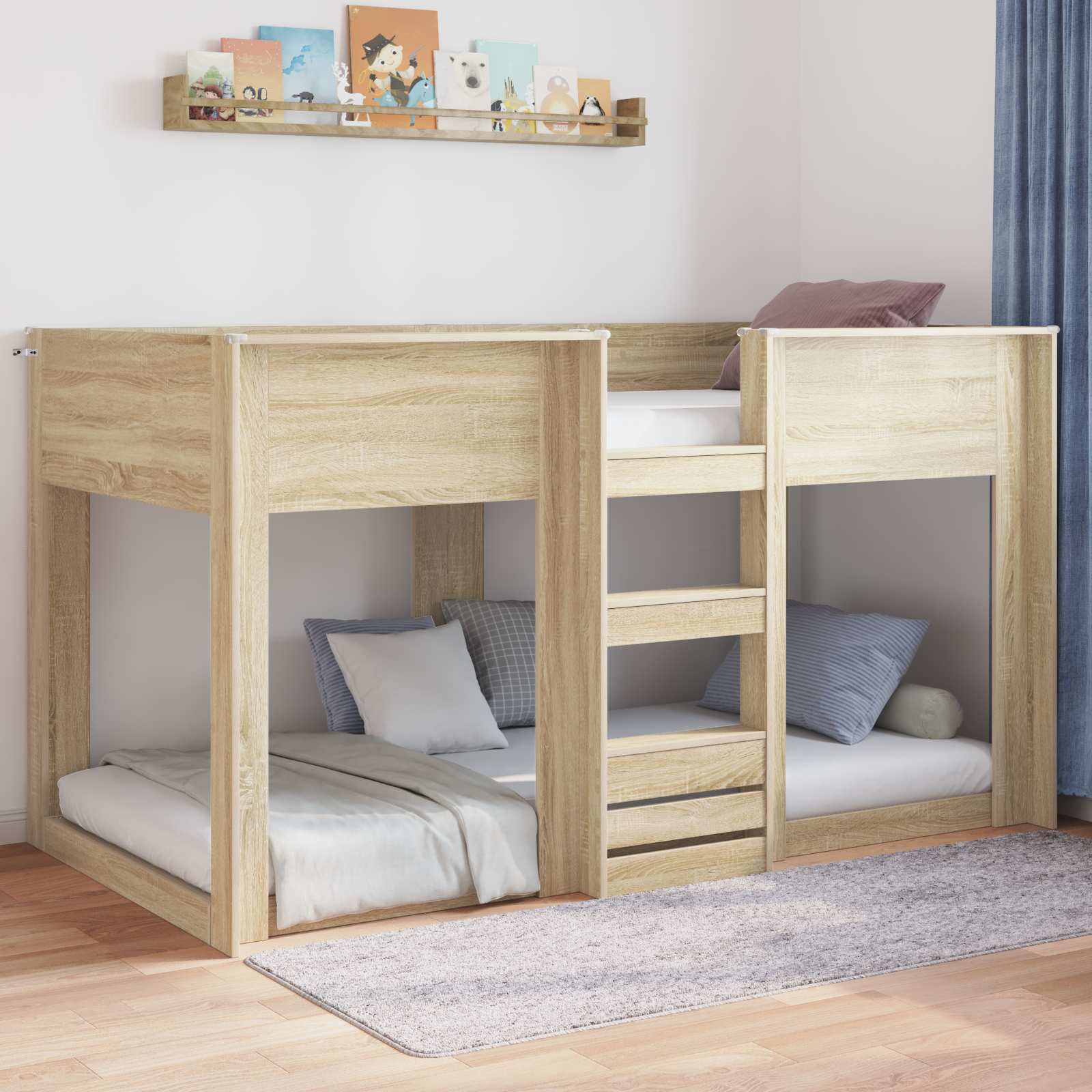 Struttura letto a terra Sonoma 80 x 200 cm Legno multistrato | homemem39