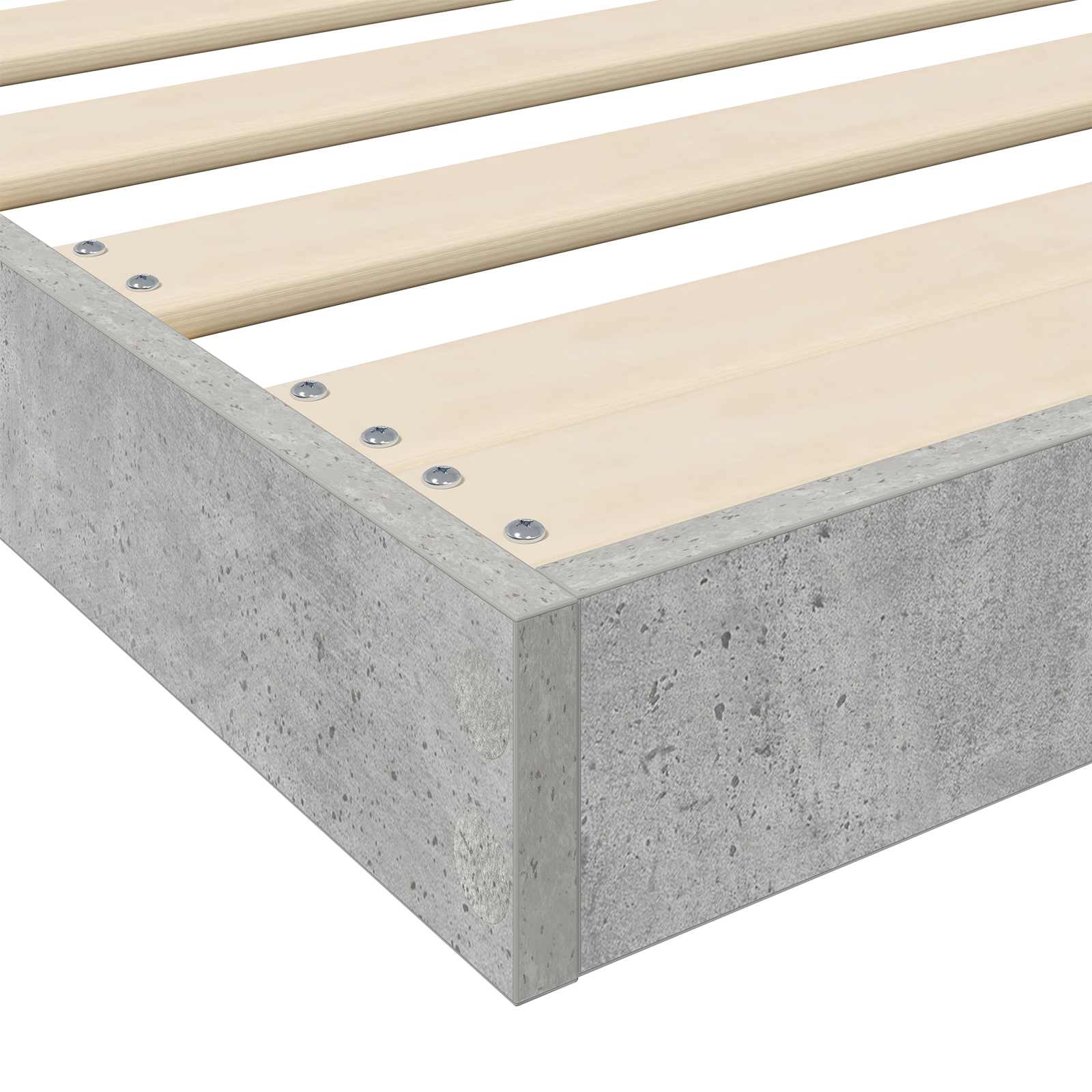 Struttura letto a terra Grigio cemento 80 x 200 cm | homemem39