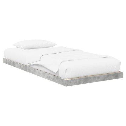 Struttura letto a terra Grigio cemento 80 x 200 cm | homemem39