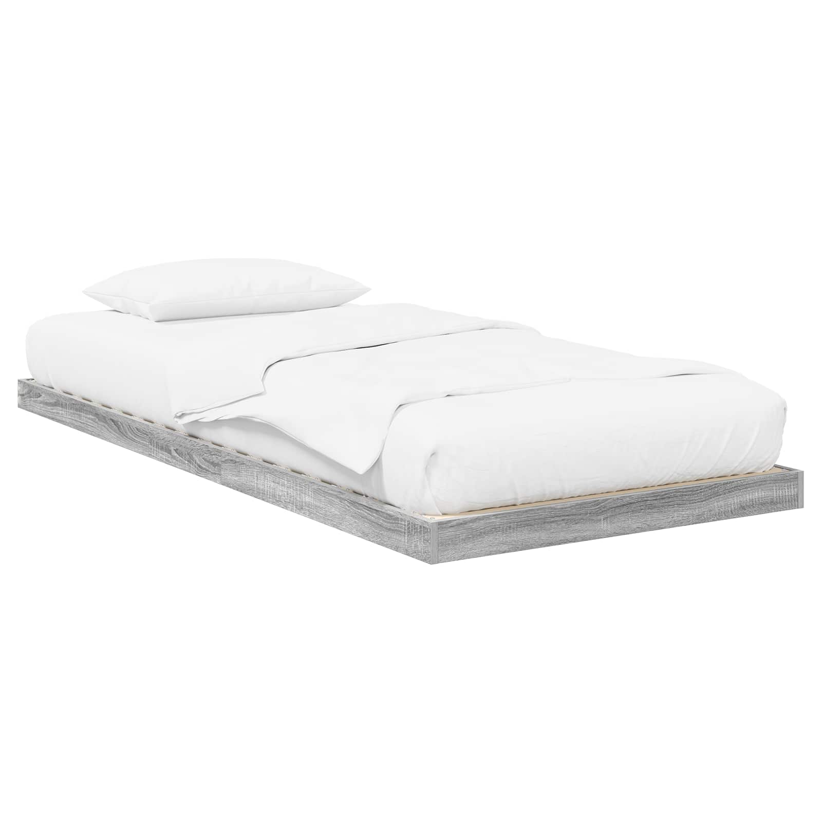 Struttura letto a terra Grigio Sonoma 80 x 200 cm | homemem39