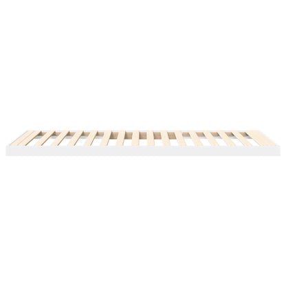 Struttura letto a terra Bianco 90 x 200 cm Legno multistrato | homemem39