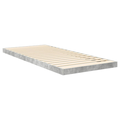 Struttura letto a terra Grigio cemento 90 x 200 cm | homemem39
