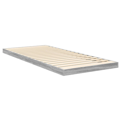 Struttura letto a terra Grigio Sonoma 90 x 200 cm | homemem39