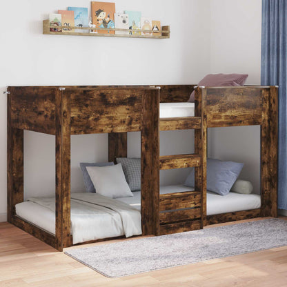 Struttura letto a terra Rovere fumé 100 x 200 cm | homemem39