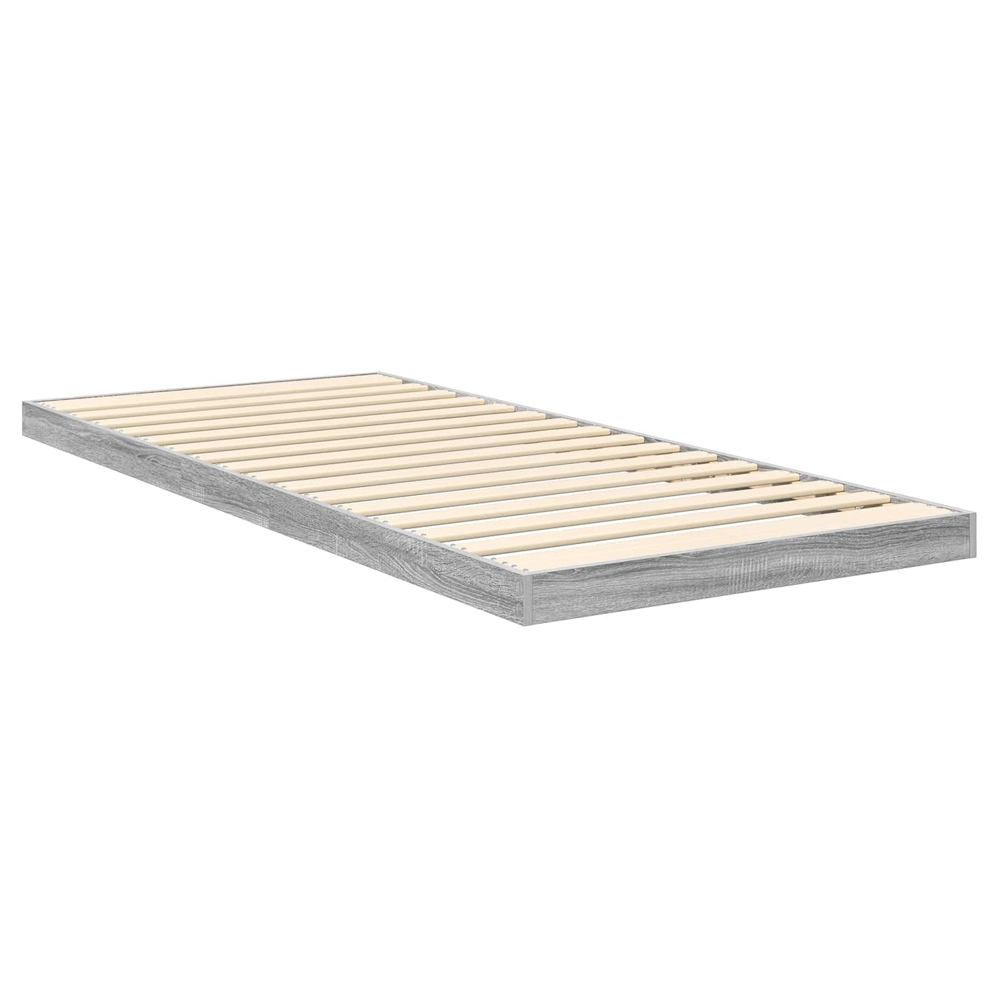 Struttura letto a terra Grigio Sonoma 100 x 200 cm | homemem39