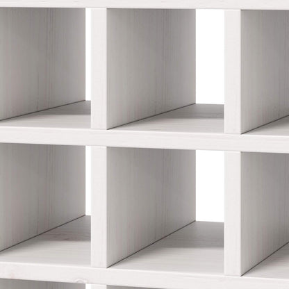 Portabottiglie 2 pcs Bianco 56 x 25 x 56 cm Pino massello