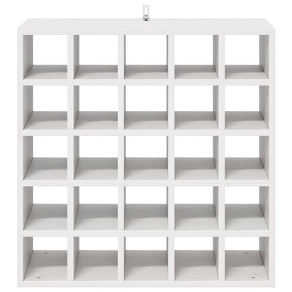 Portabottiglie 2 pcs Bianco 56 x 25 x 56 cm Pino massello