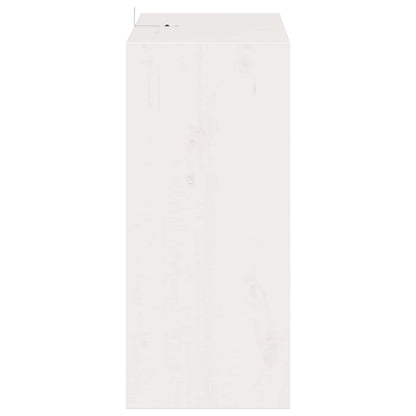 Portabottiglie 2 pcs Bianco 56 x 25 x 56 cm Pino massello