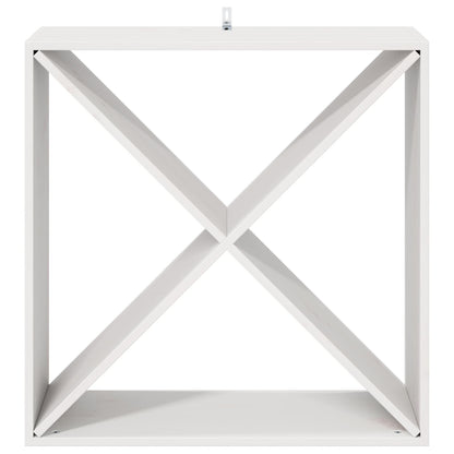 Portabottiglie 2 pcs Bianco 62 x 25 x 62 cm Pino massello