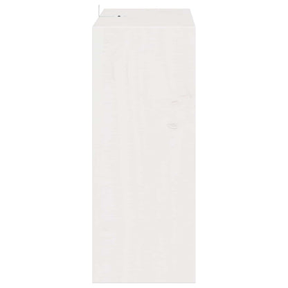 Portabottiglie 2 pcs Bianco 62 x 25 x 62 cm Pino massello