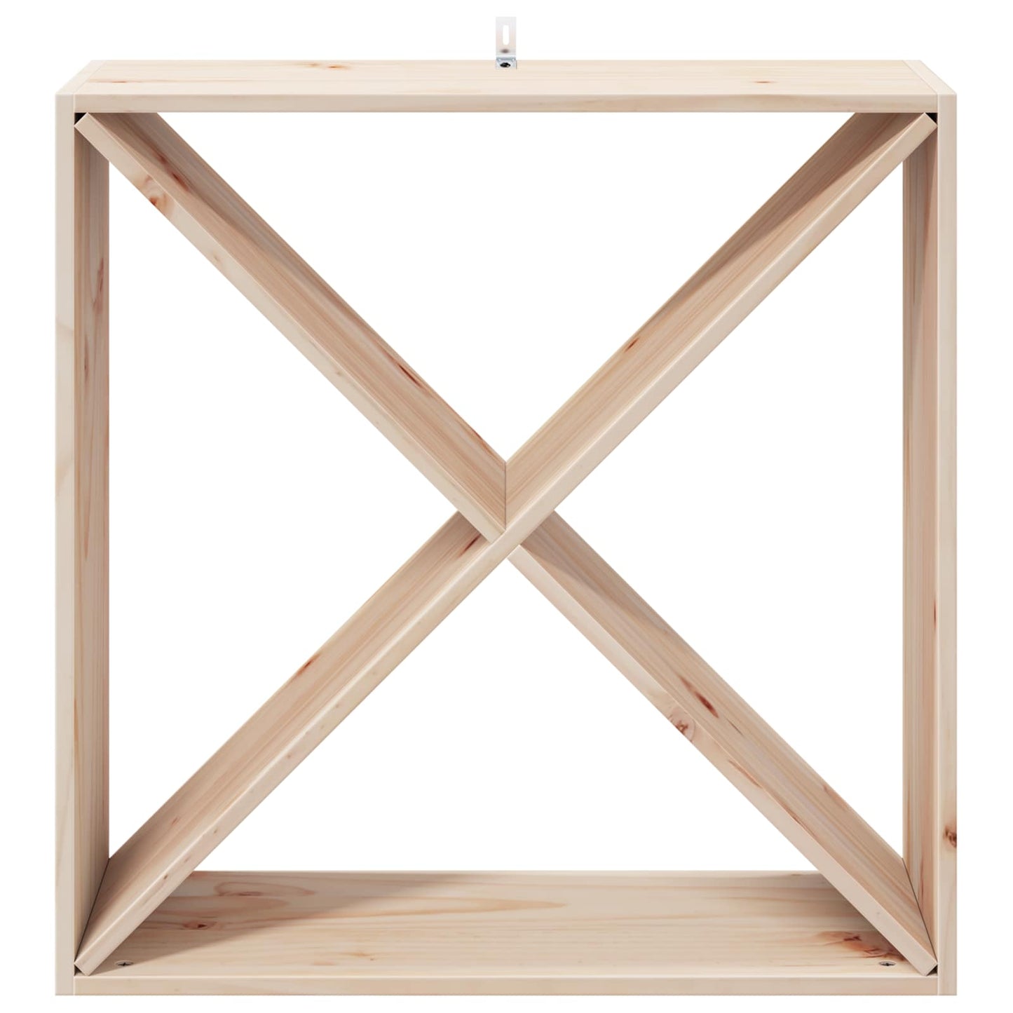 Portabottiglie 4 pcs Naturale 62 x 25 x 62 cm Pino massello