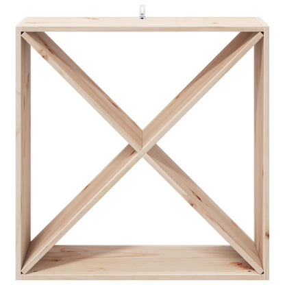 Portabottiglie 4 pcs Naturale 62 x 25 x 62 cm Pino massello