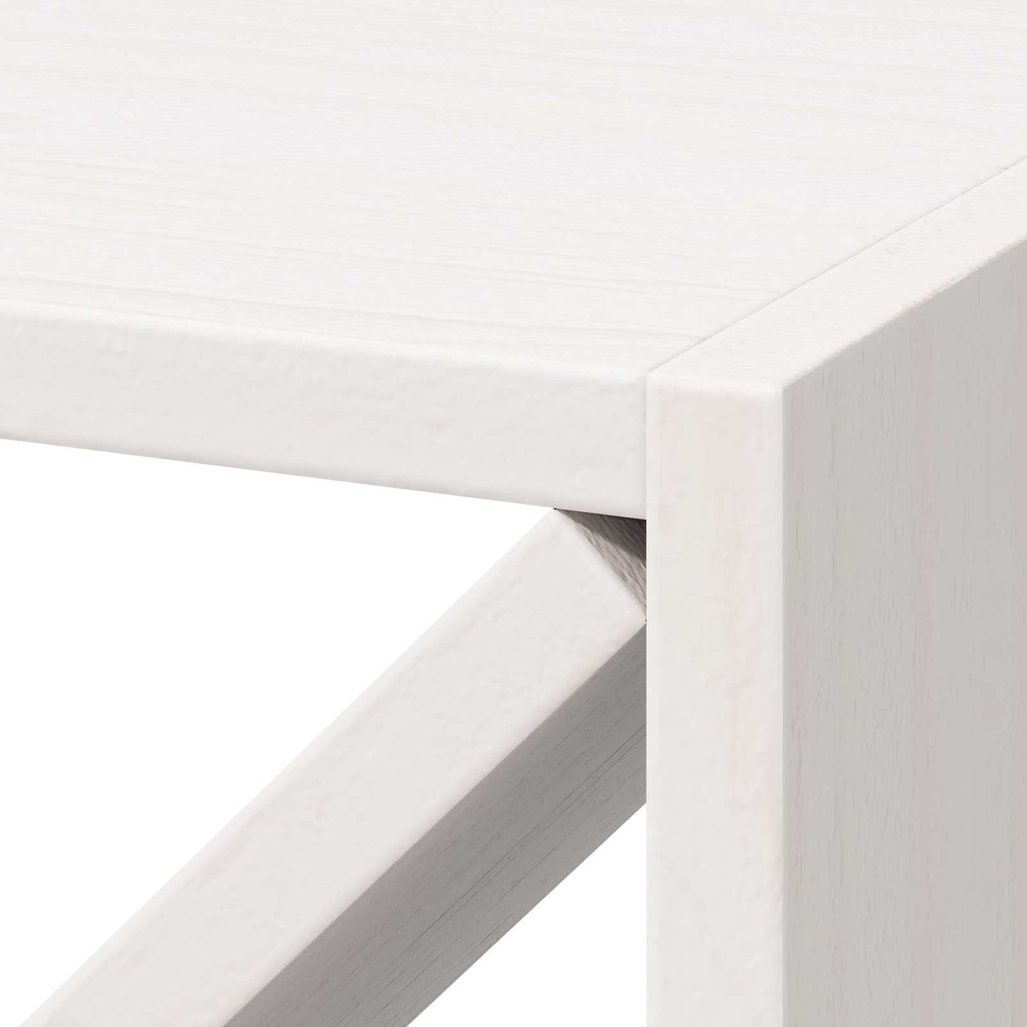 Portabottiglie 4 pcs Bianco 62 x 25 x 62 cm Pino massello