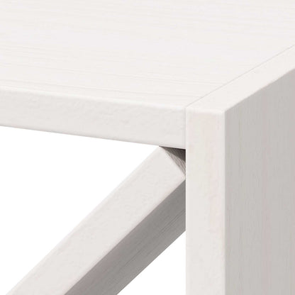 Portabottiglie 4 pcs Bianco 62 x 25 x 62 cm Pino massello