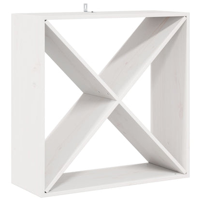 Portabottiglie 4 pcs Bianco 62 x 25 x 62 cm Pino massello