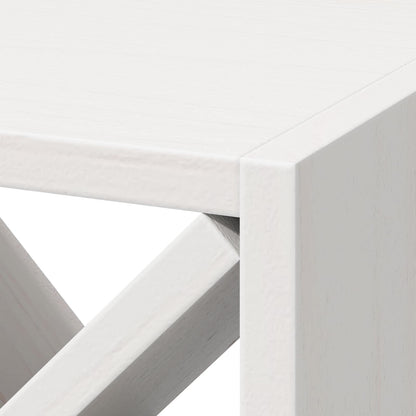 Portabottiglie 2 pcs Bianco 62 x 25 x 62 cm Pino massello