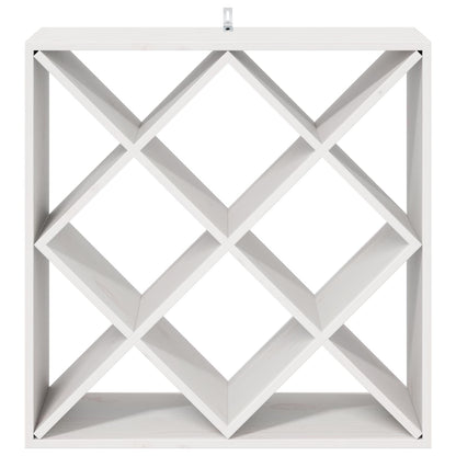 Portabottiglie 2 pcs Bianco 62 x 25 x 62 cm Pino massello