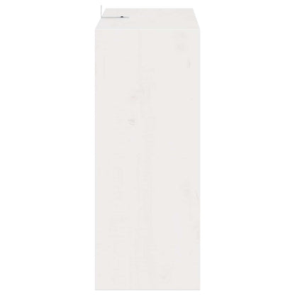 Portabottiglie 2 pcs Bianco 62 x 25 x 62 cm Pino massello