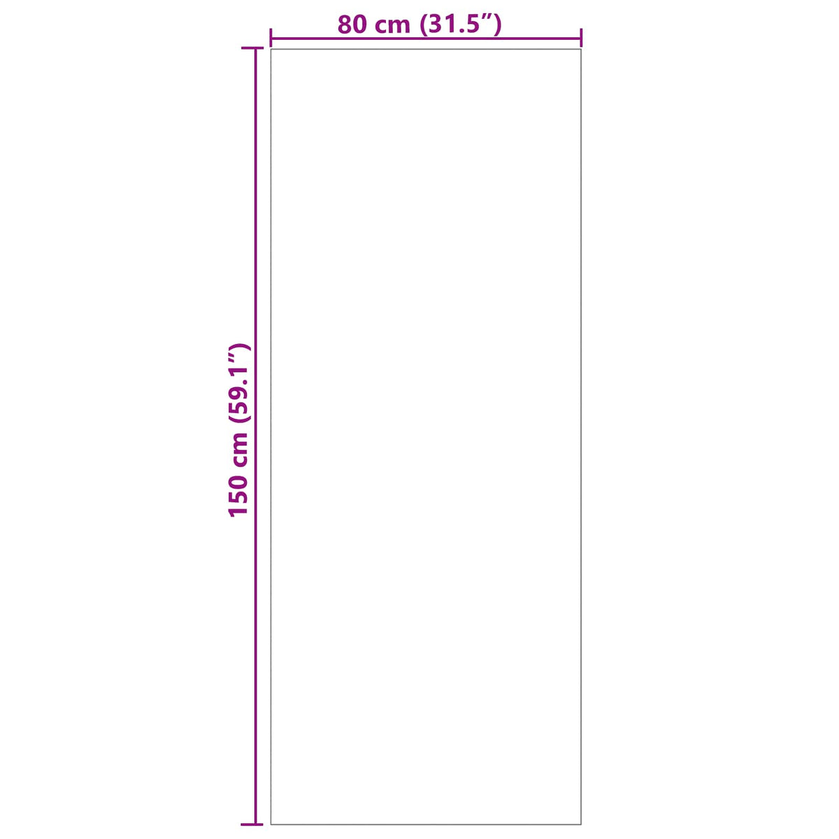 Tappeto per uso interno ed esterno PALMERAS Beige 80 x 150 cm