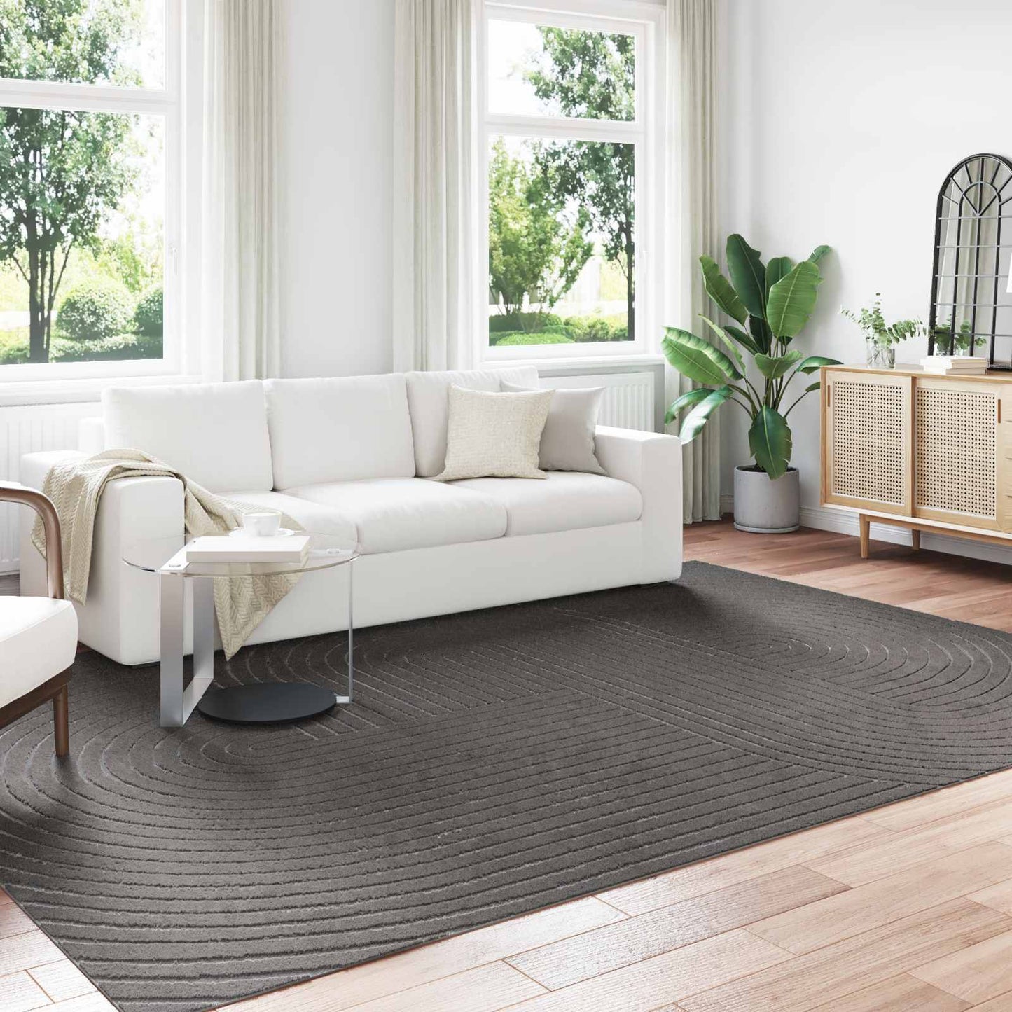 Tappeti per area PALMERAS Antracite 340 x 240 cm Poliestere