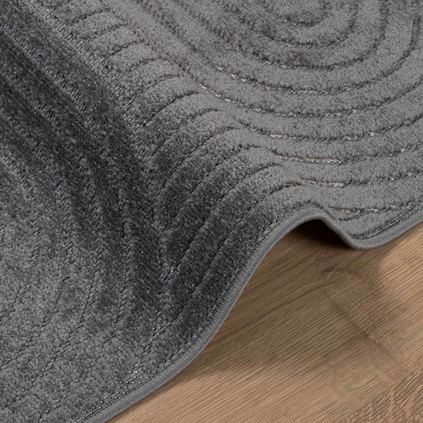 Tappeti per area PALMERAS Antracite 240 x 240 cm Poliestere | homemem39