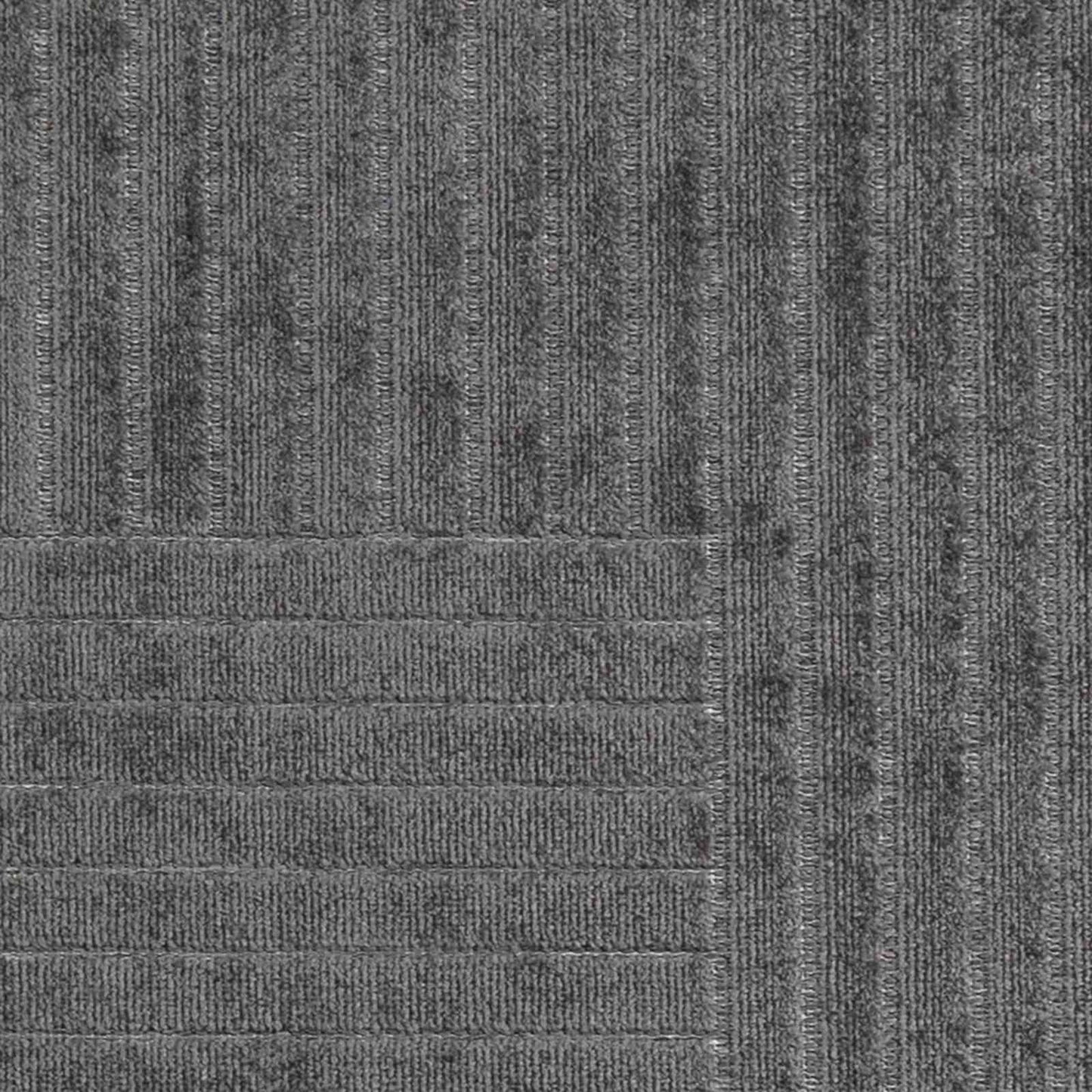 Tappeti per area Rotondo PALMERAS Antracite Ø 200 CM Poliestere | homemem39