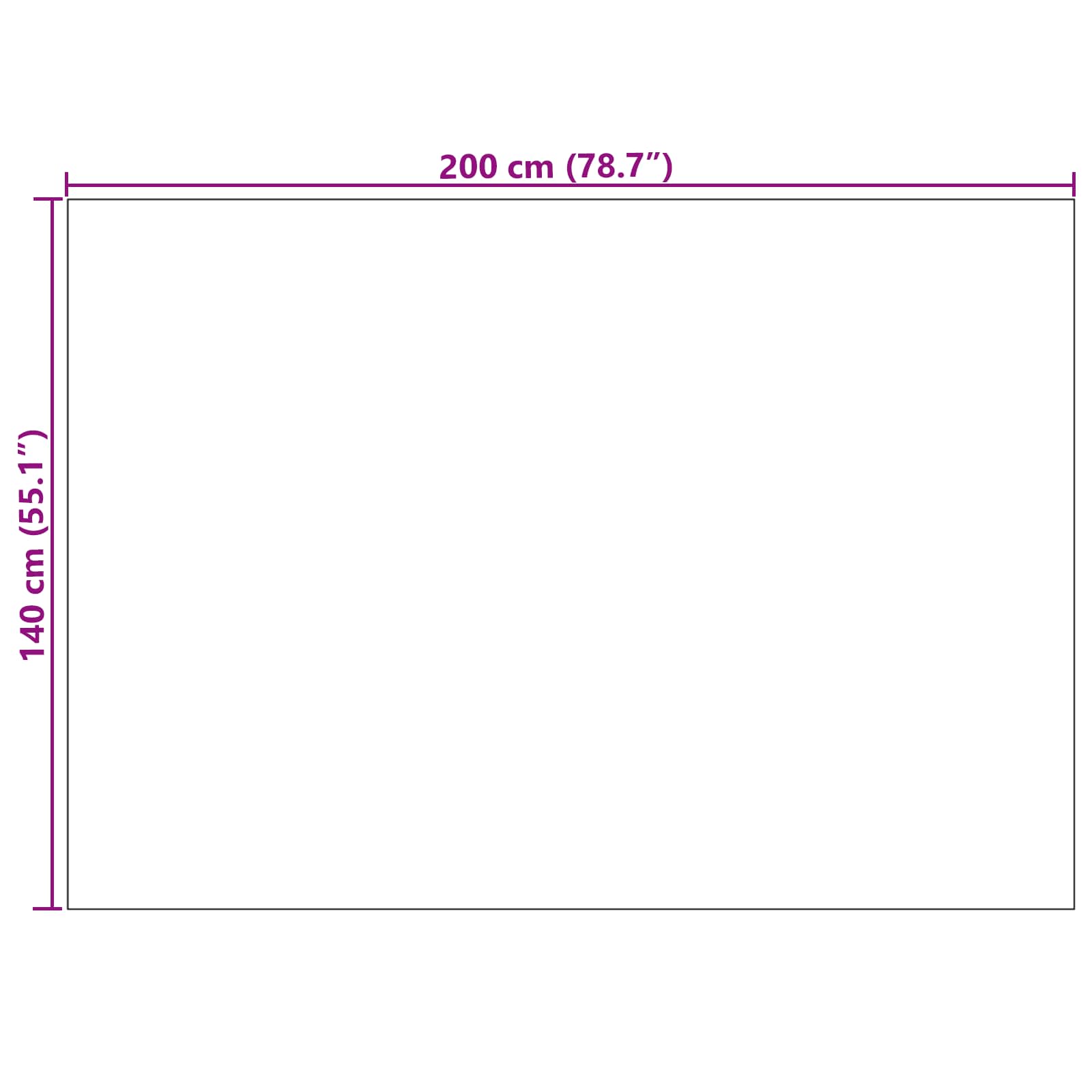 Tappeti per area PALMERAS Crema 200 x 140 cm Poliestere | homemem39