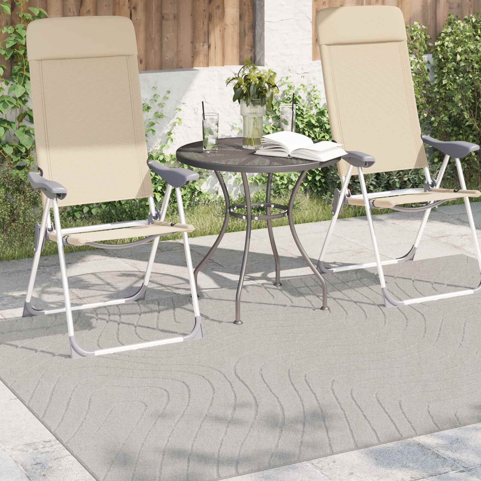 Tappeti per area PALMERAS Crema 230 x 160 cm Poliestere | homemem39