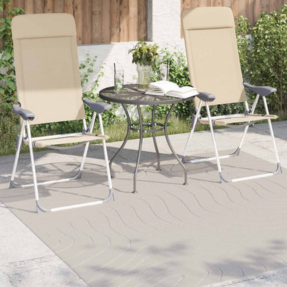 Tappeti per area Quadrato PALMERAS Crema 200 x 200 cm | homemem39