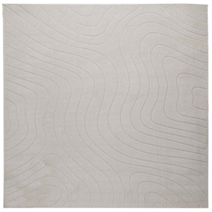 Tappeti per area Quadrato PALMERAS Crema 240 x 240 cm | homemem39