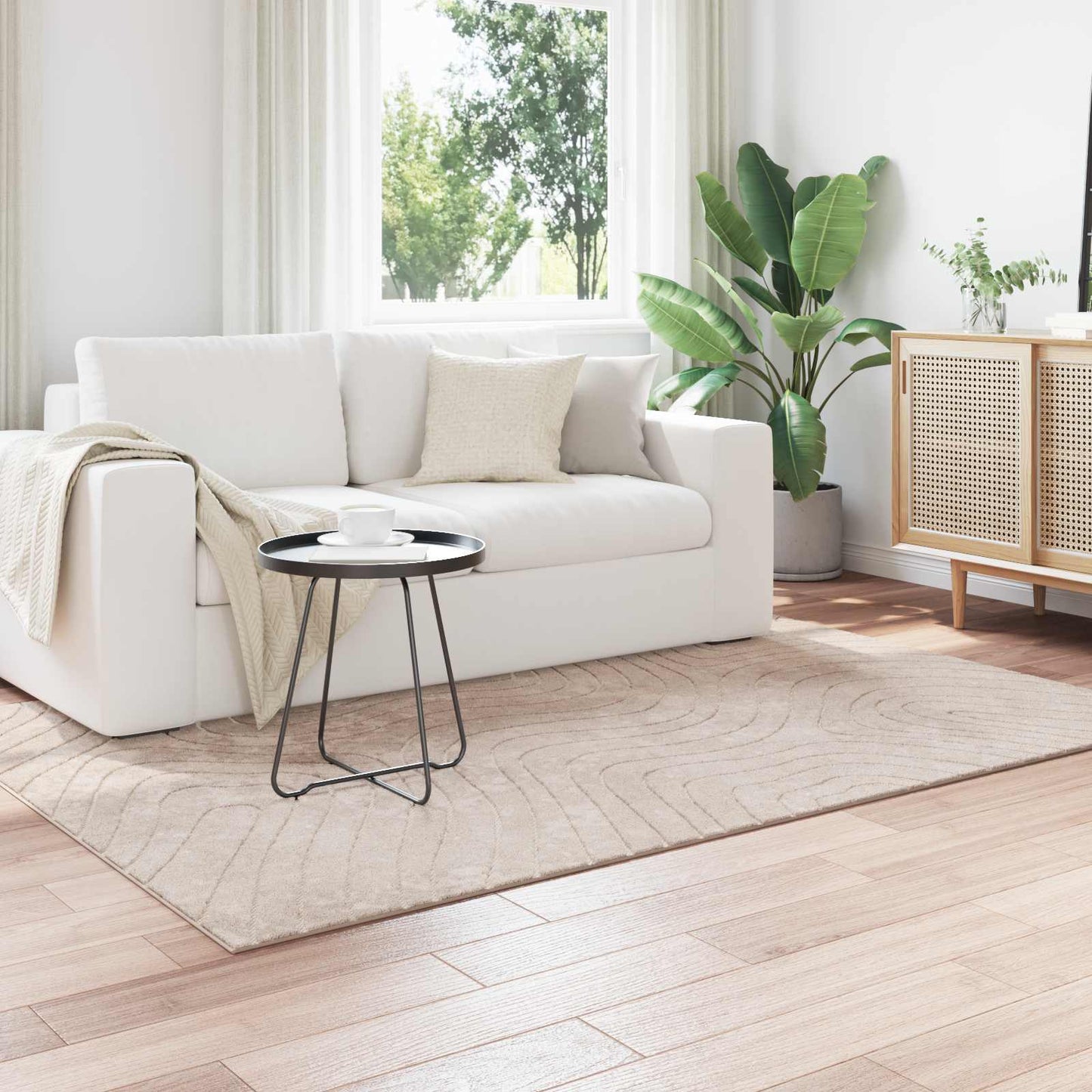 Tappeti per area PALMERAS Beige 120 x 170 cm Poliestere | homemem39