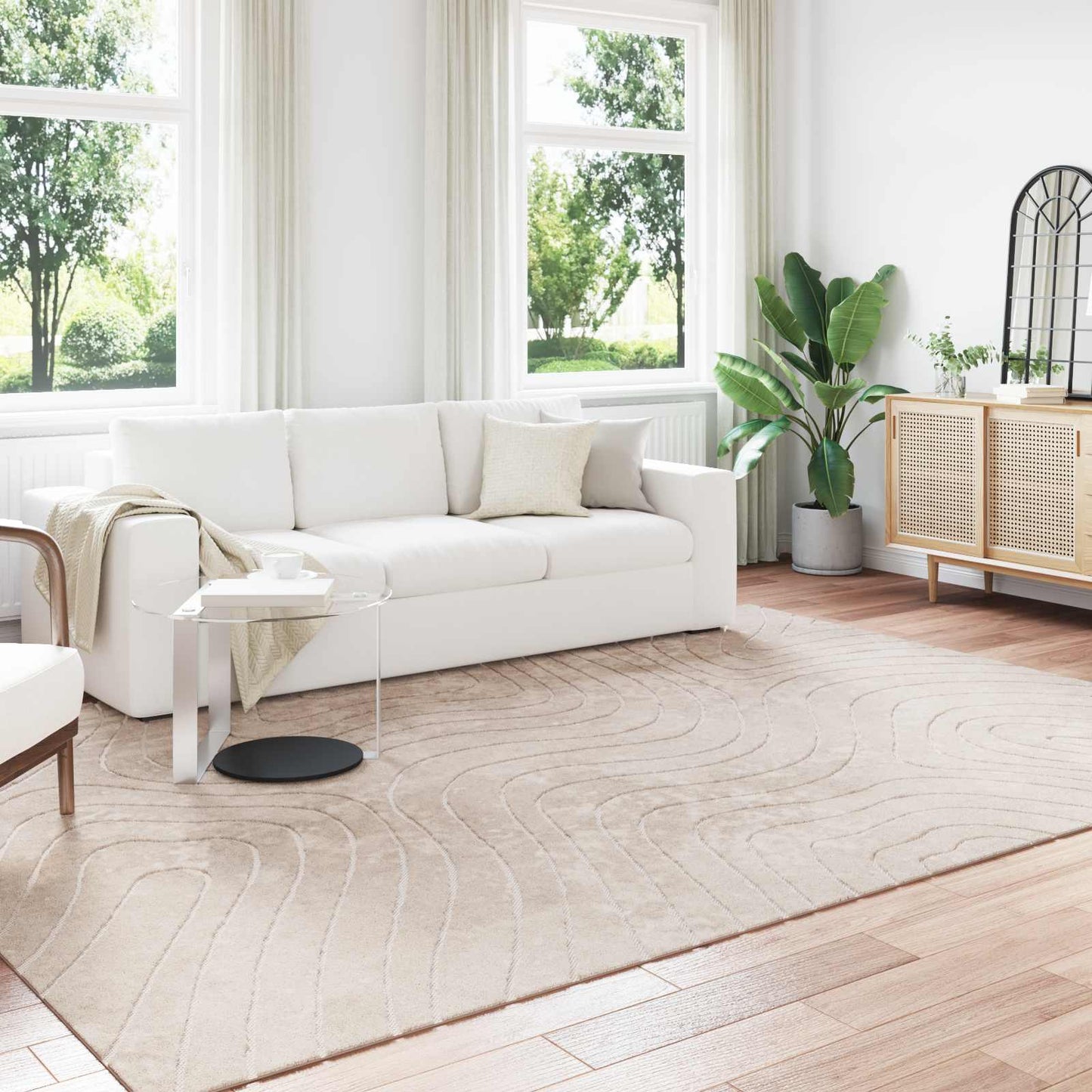 Tappeti per area PALMERAS Beige 200 x 280 cm Poliestere | homemem39