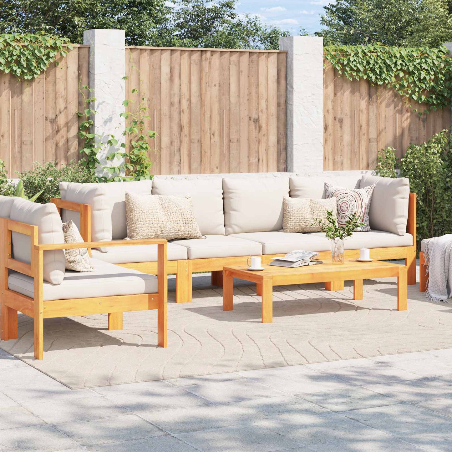 Tappeti per area PALMERAS Beige 200 x 280 cm Poliestere | homemem39