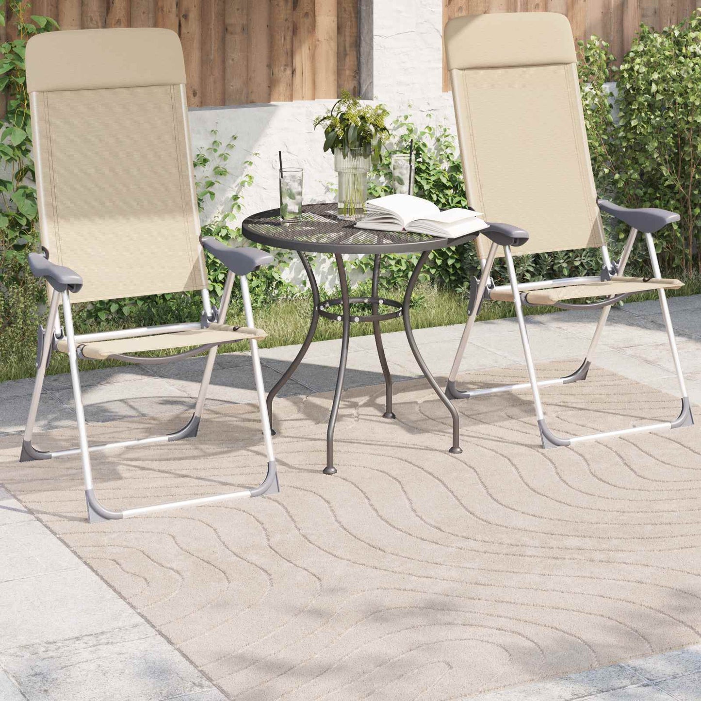 Tappeti per area Quadrato PALMERAS Beige 200 x 200 cm | homemem39